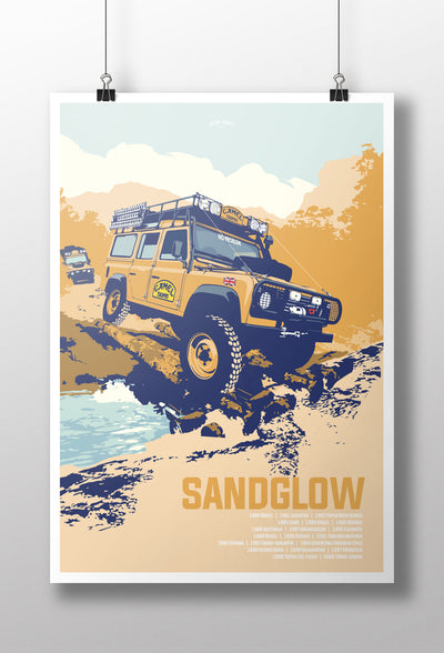 'Sandglow' Camel Trophy print