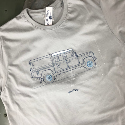 'Crew Cab'  t-shirt - B&C Light Grey