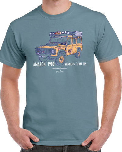 Amazon 1989 Camel Trophy Land rove t-shirt