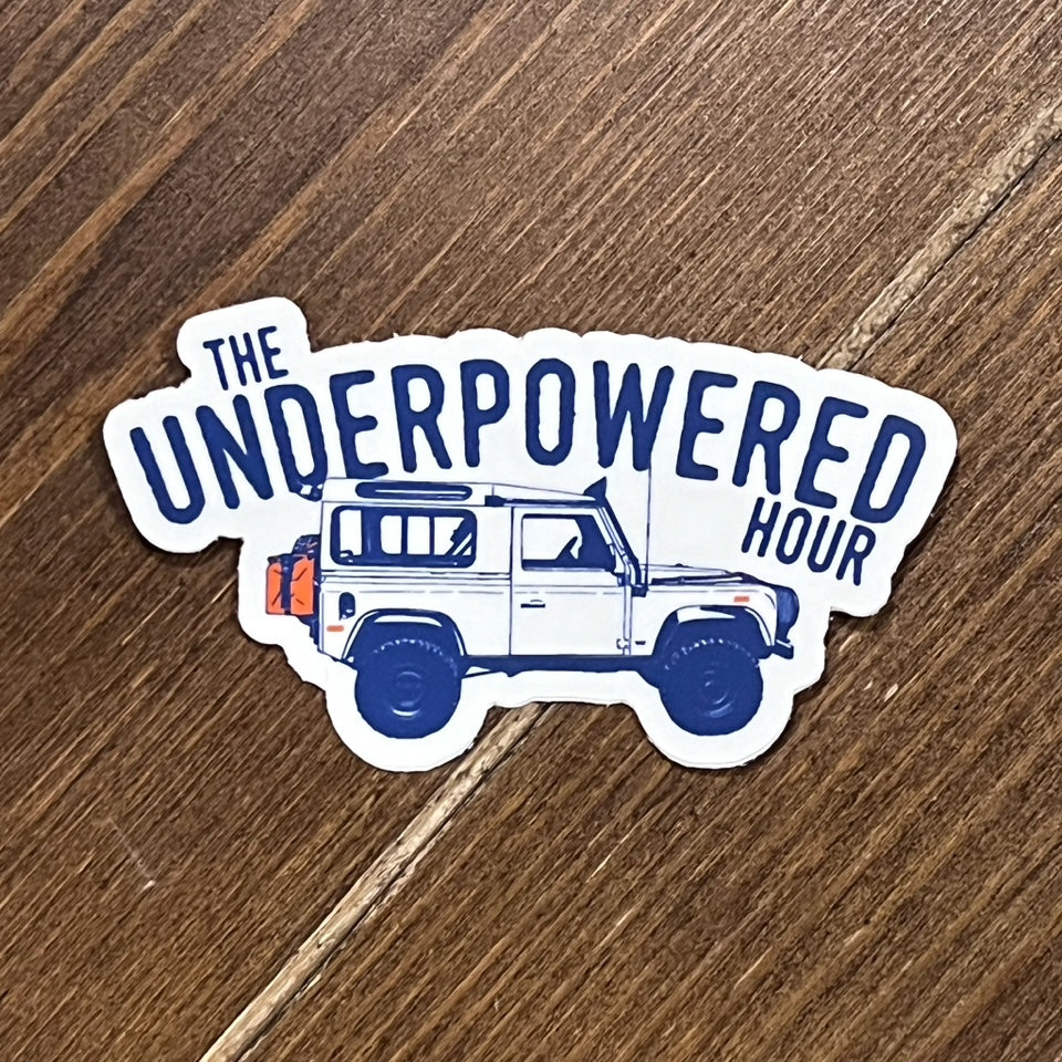 The Underpowered Hour NAS90 Logo Sticker