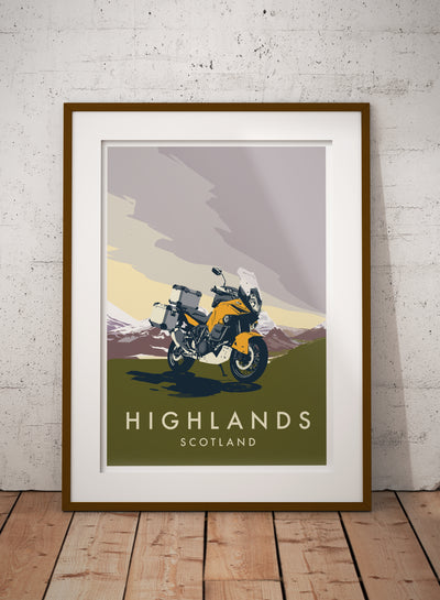 KTM Highlands travel poster print