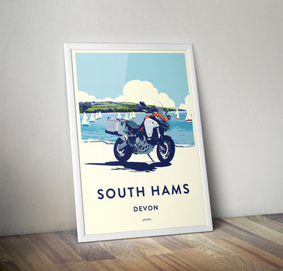 'South Hams' Ducati Multistrada Overland print