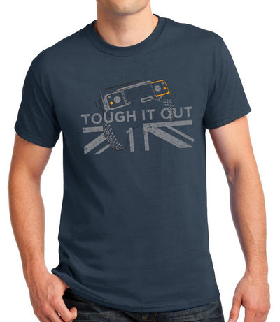 tough it out land rover defender t-shirt