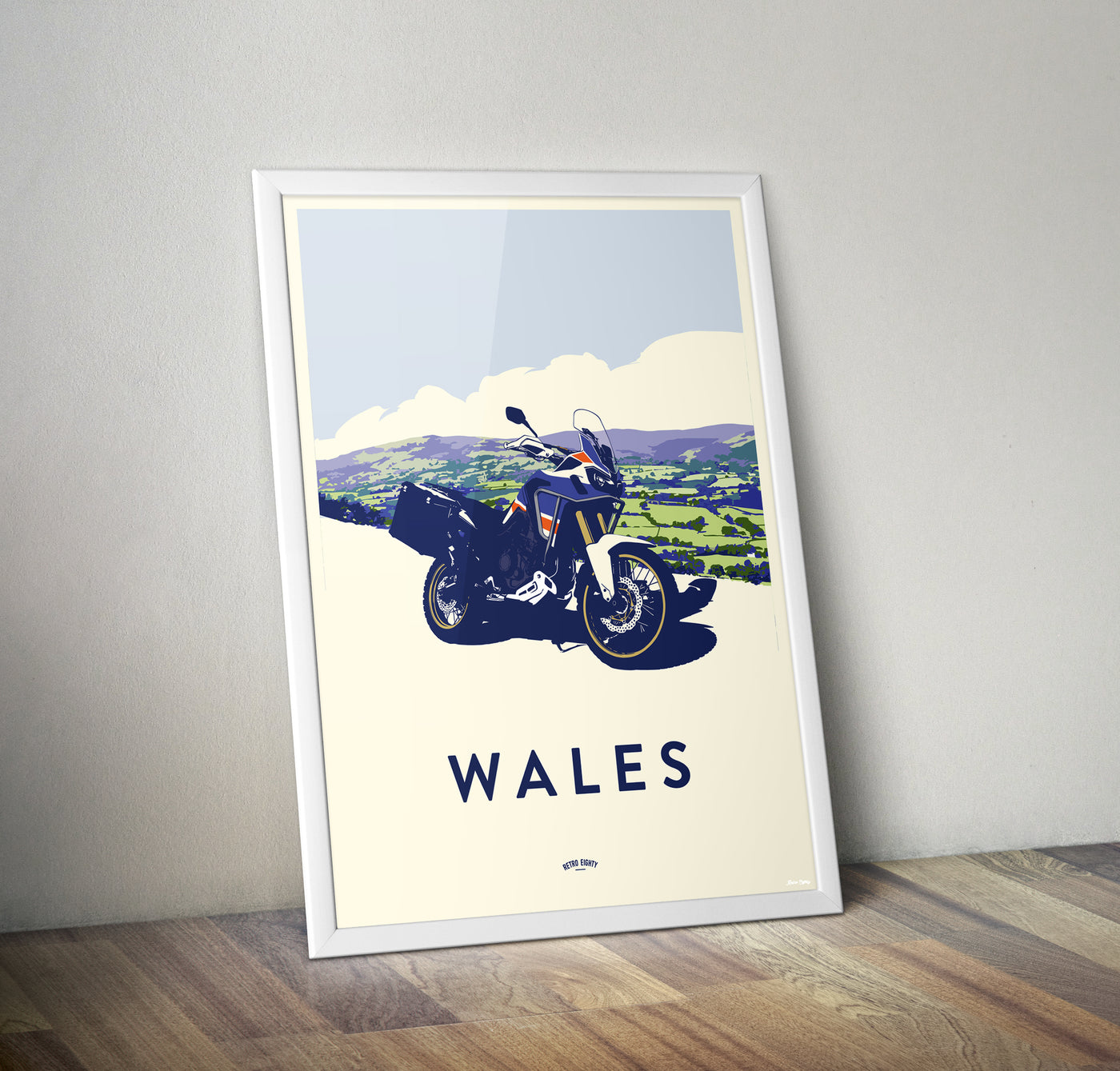 'Wales' Africa Twin print