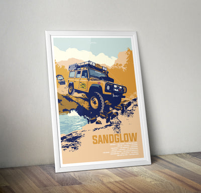 'Sandglow' Camel Trophy print