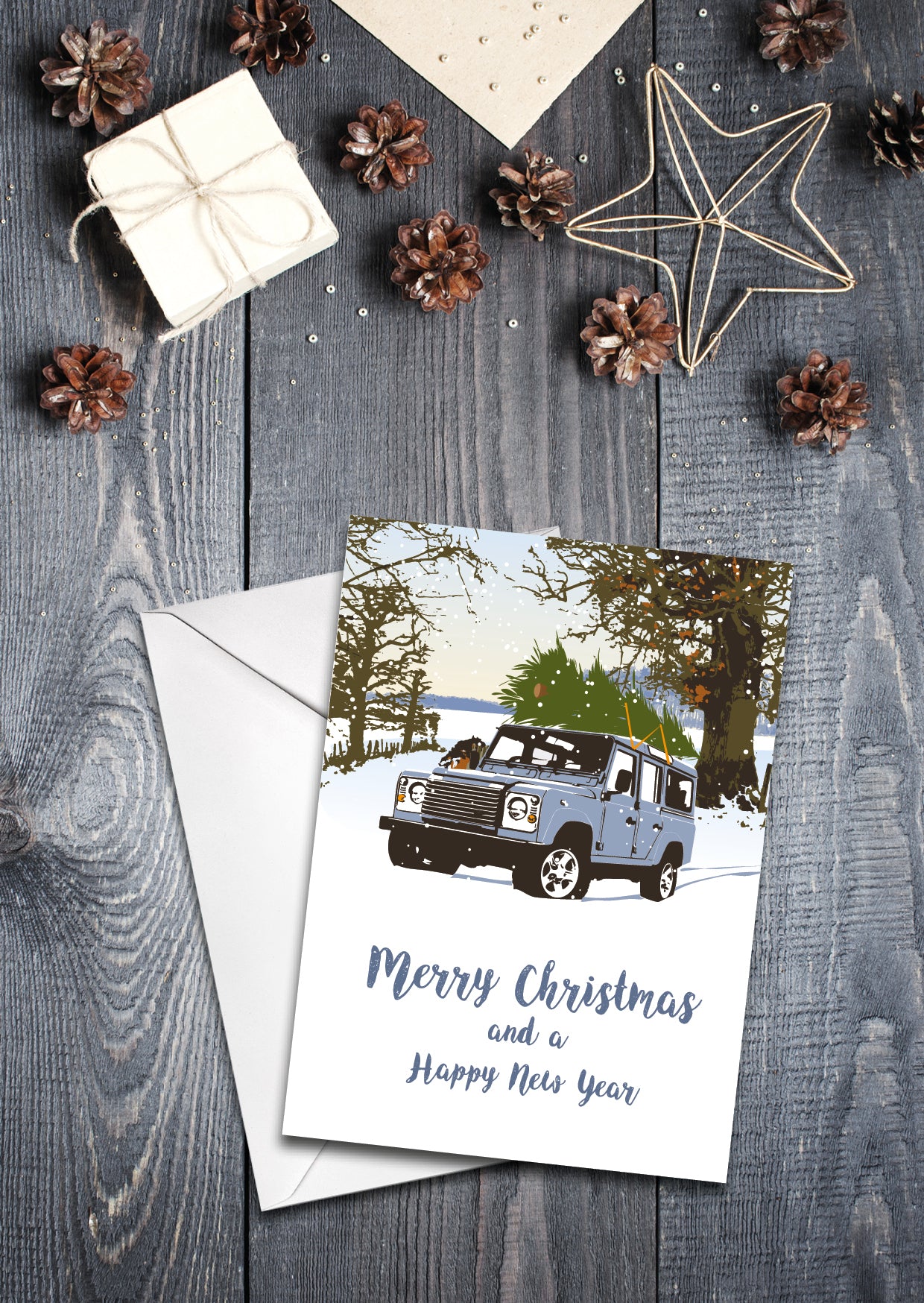 Long Wheelbase Station Wagon Christmas cards - pack of 8