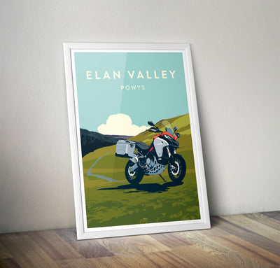 'Elan Valley' Multistrada Overland print