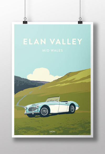 'Elan Valley' Big Healey Prints