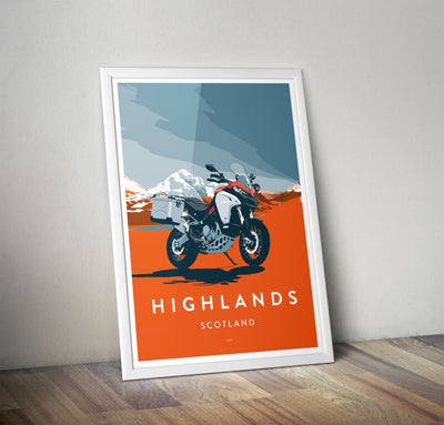 'Highlands' Ducati Multistrada Overland print