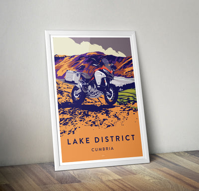 'Lake District' Ducati Multistrada Overland print