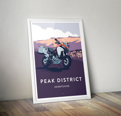 'Peak District' Ducati Multistrada Overland print