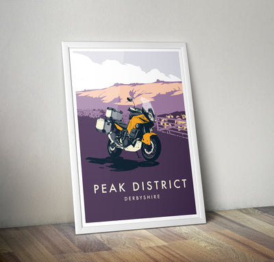 Adventure Motorcycle 'Peak District' print