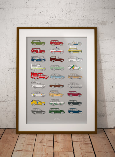 Range Rover Generations poster print