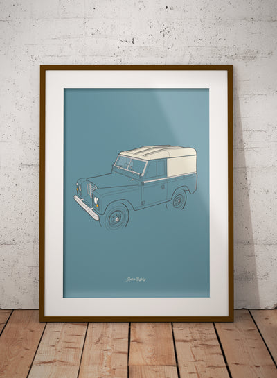 land rover series 3 poster print
