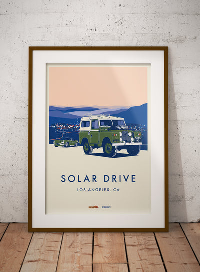 Solar Driver Land Rover series 2 poster print steve mcqueen