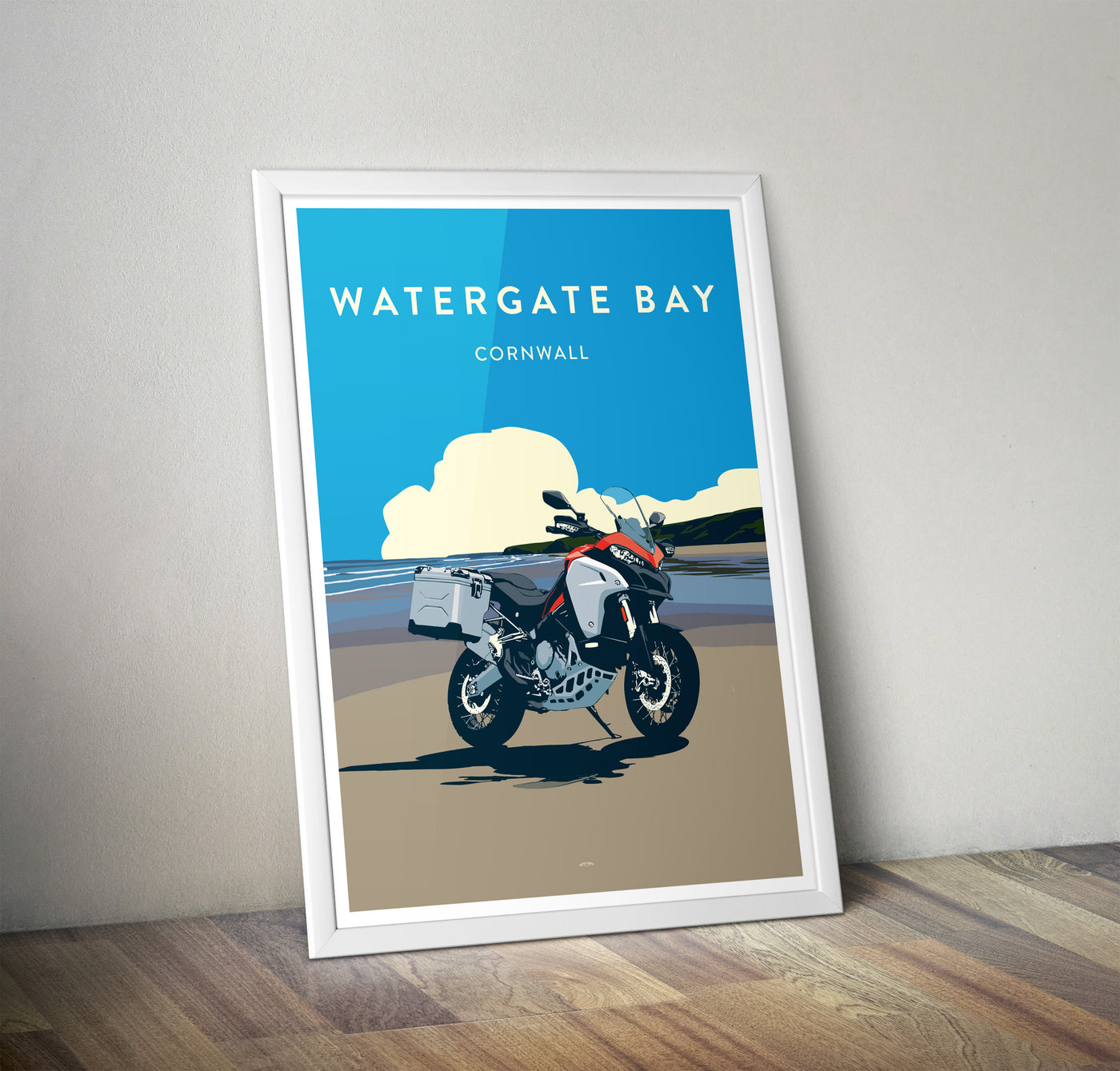 'Watergate Bay' Ducati Multistrada Overland print