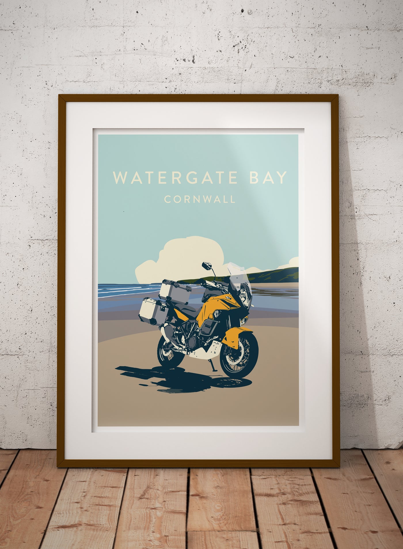 KTM Watergate Bay travel poster print