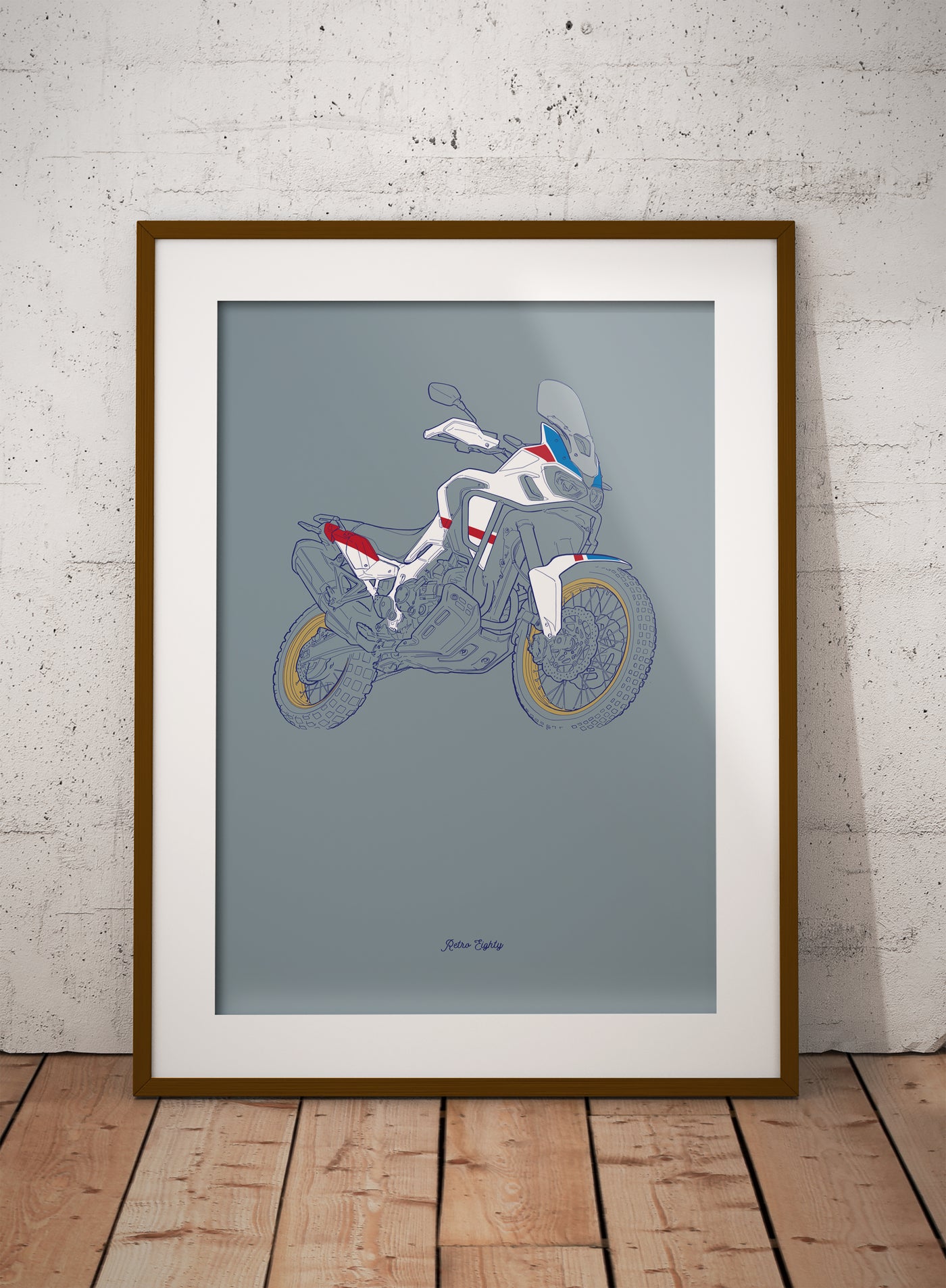 Paris-Dakar Motorcycle print