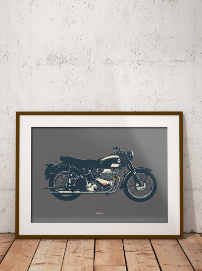 'Square Four' Motorcycle print