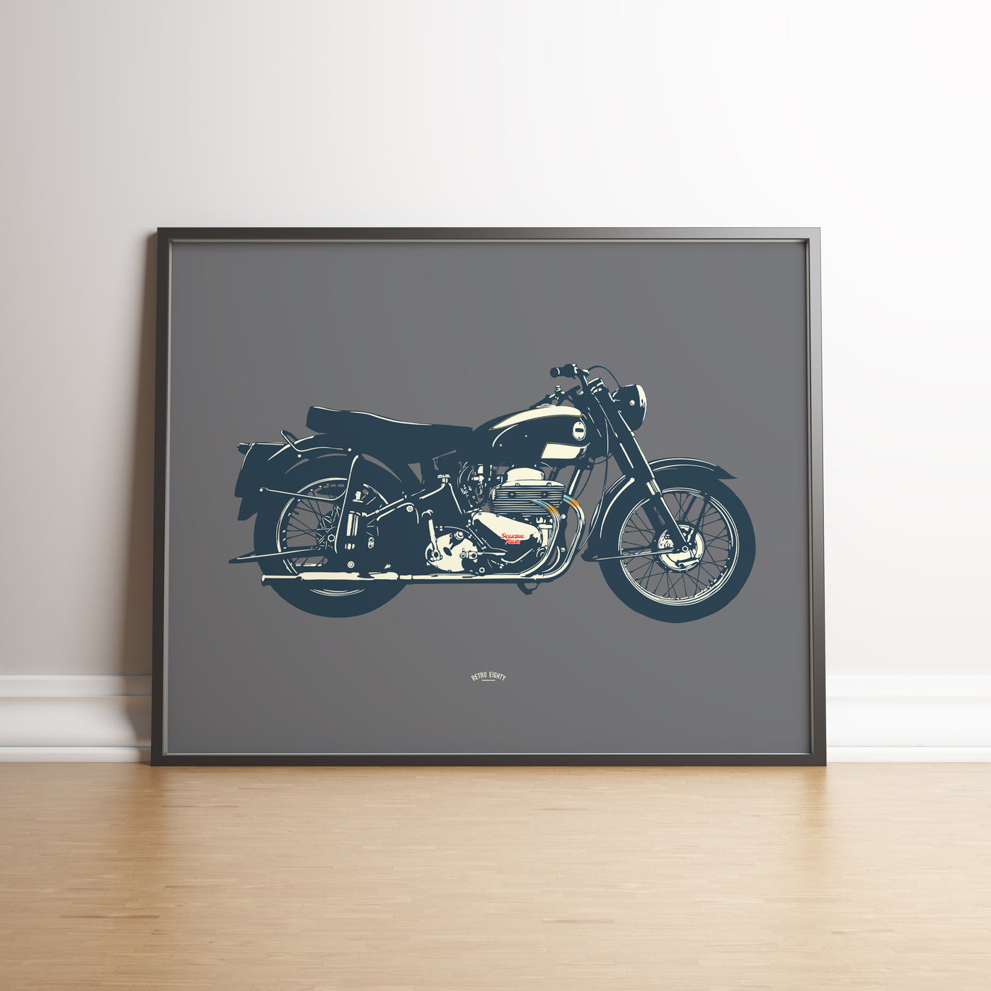 'Square Four' Motorcycle print