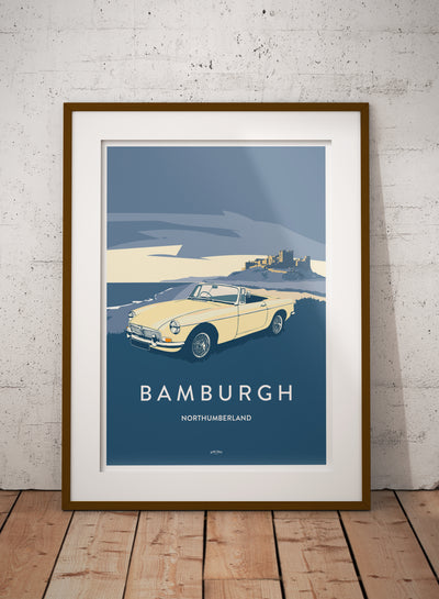 'Bamburgh, Northumberland' MGB Prints