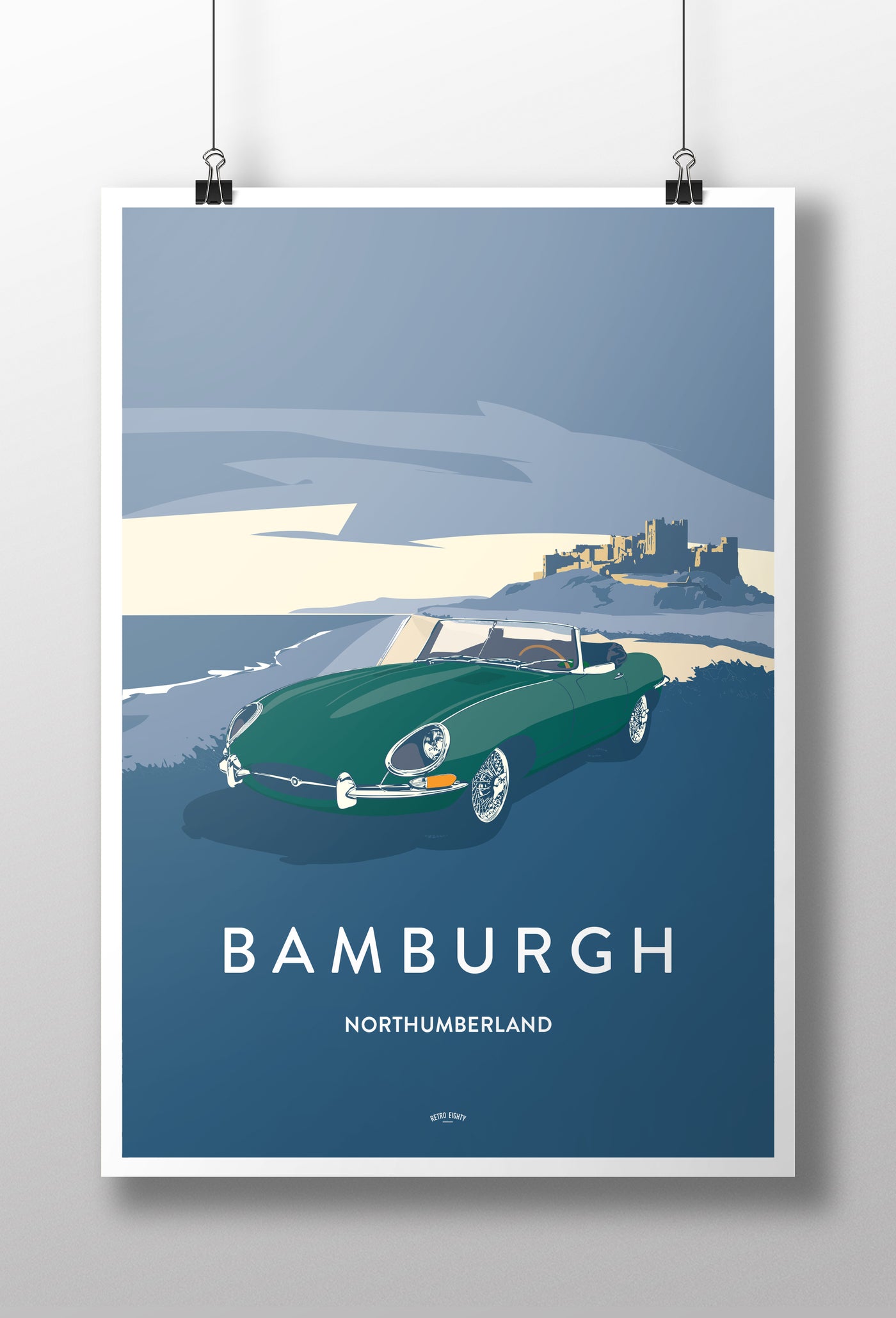 'Bamburgh, Northumberland' E-type Prints