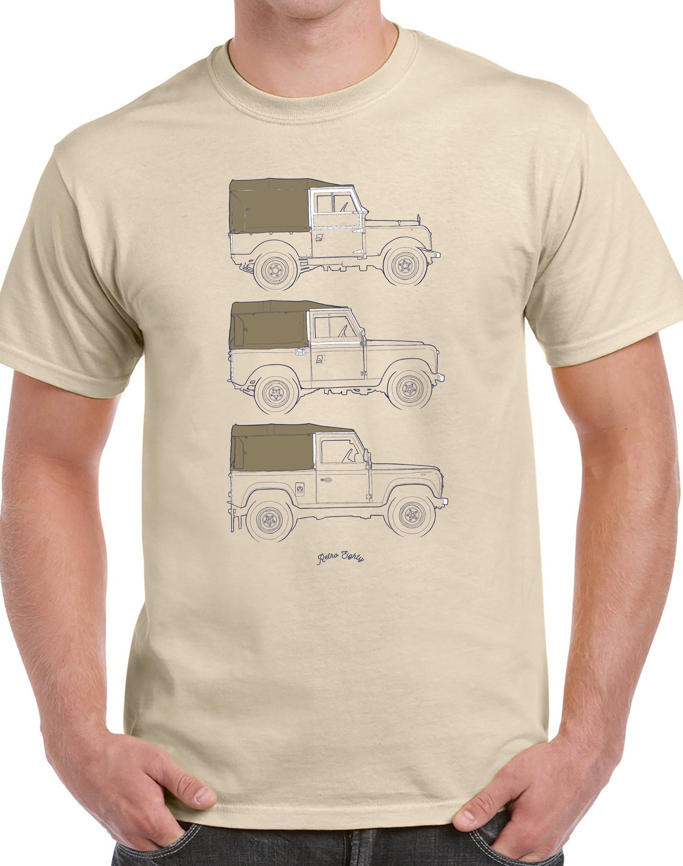 classic canvas series land rover t-shirt