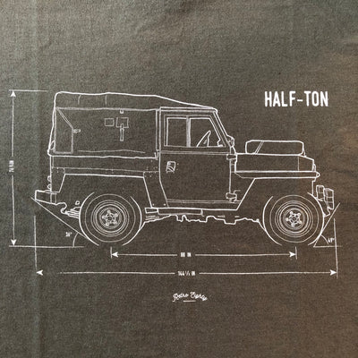 Series 2/3 'Half-Ton' t-shirt  - B&C Khaki