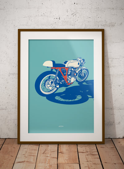 Classic Japanese Cafe Racer print