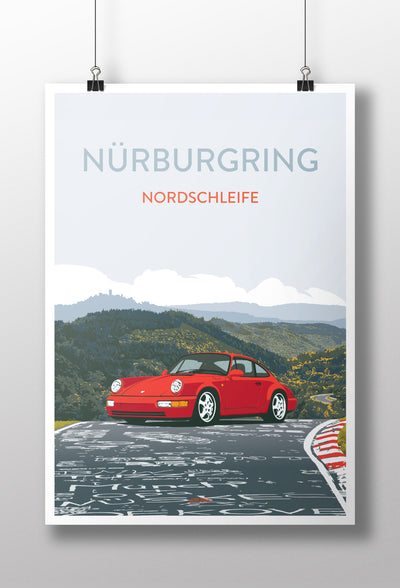 'Nurburgring Nordschleife' 911 964 RS Prints