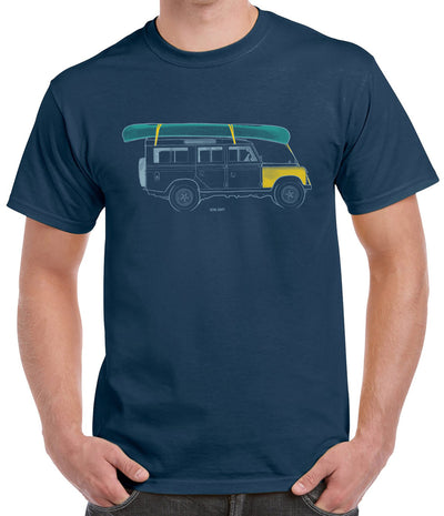 born to explore series land rover t-shirt