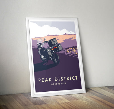 Adventure Expedition Motorcycle 'Peak District' print