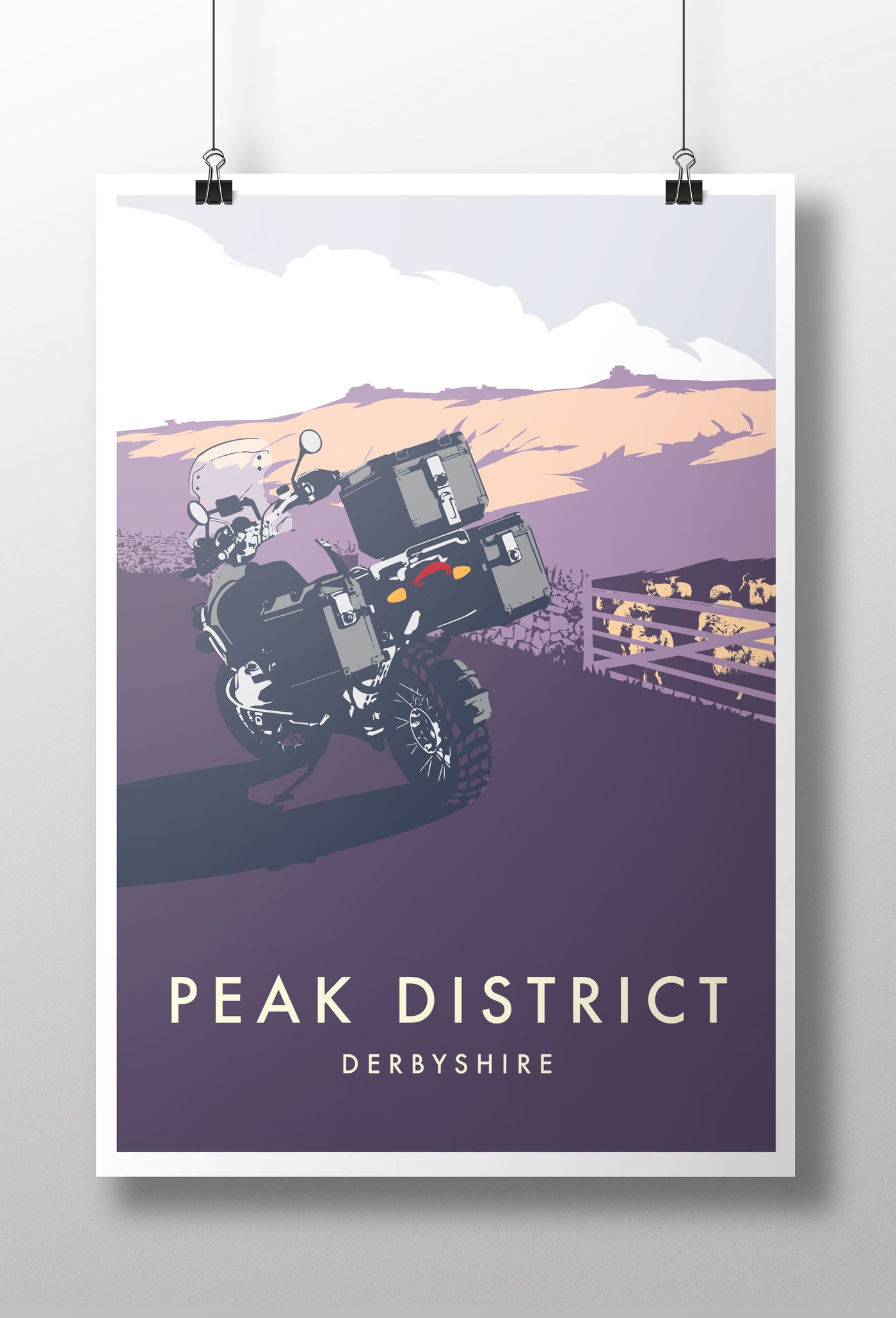 Adventure Expedition Motorcycle 'Peak District' print