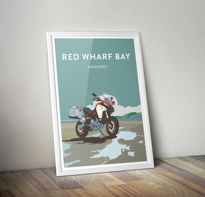 'Red Wharf Bay' Multistrada Overland print