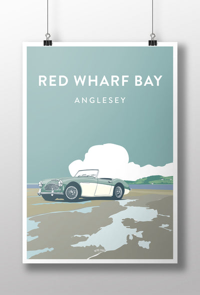'Red Wharf Bay' Big Healey Prints