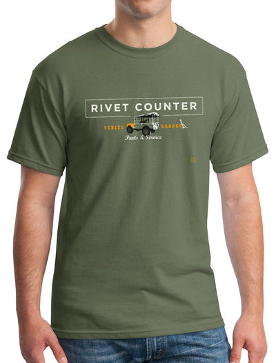 Series 1 'Rivet Counter' t-shirt - Military Green