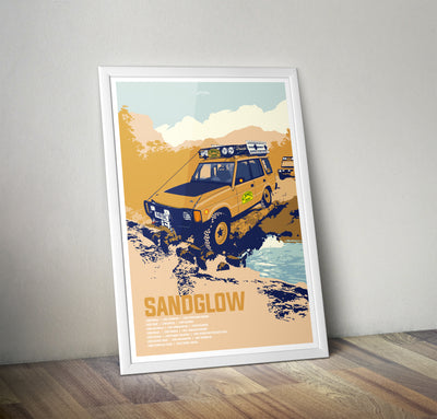 'Sandglow Disco' Camel Trophy print