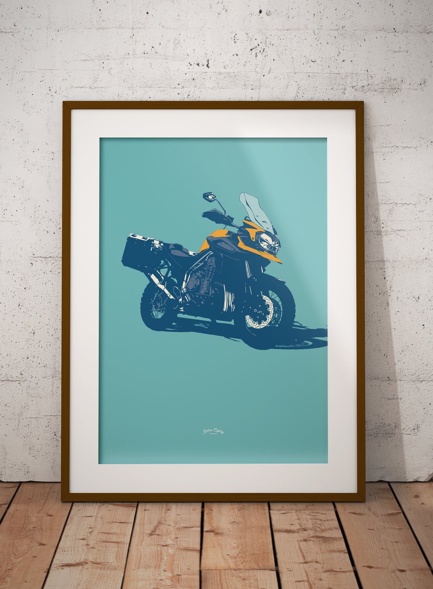 Britsh Adventure Motorcycle print