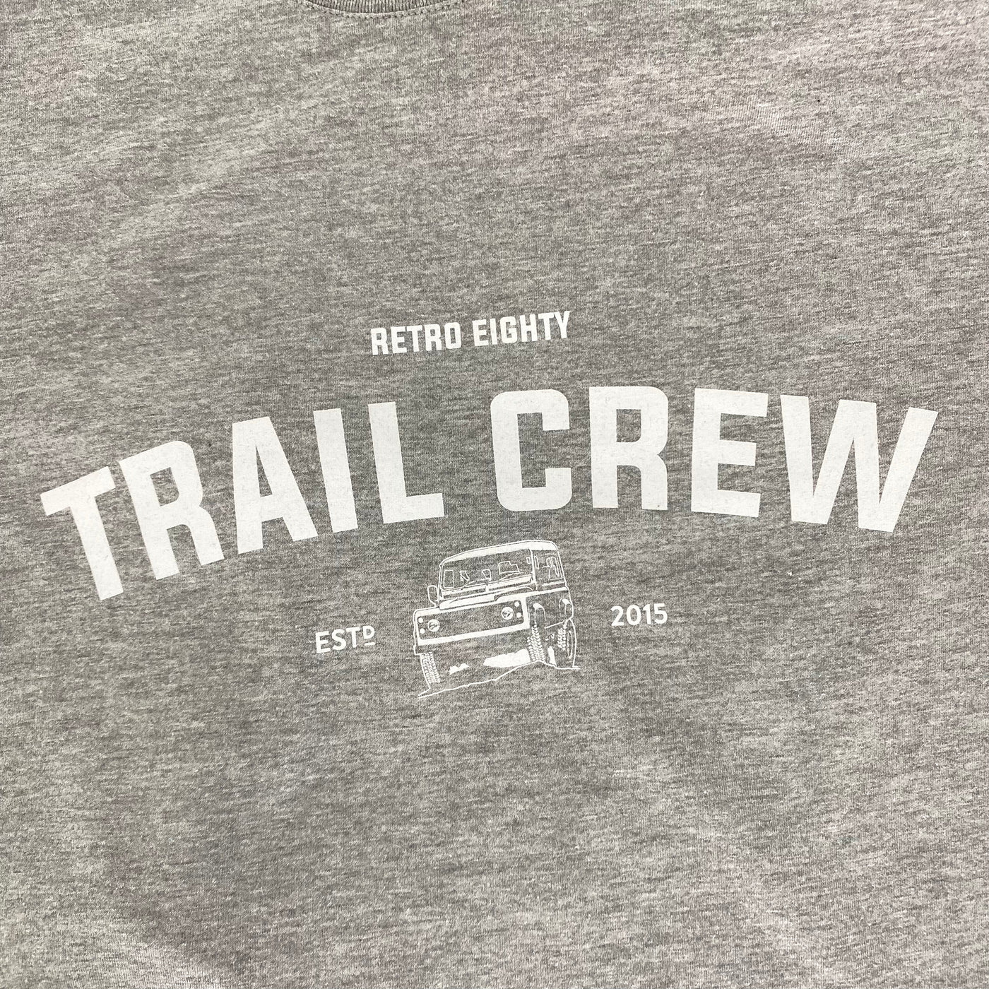 'Trail Crew' - t-shirt - Unisex B&C Marl Sport Grey