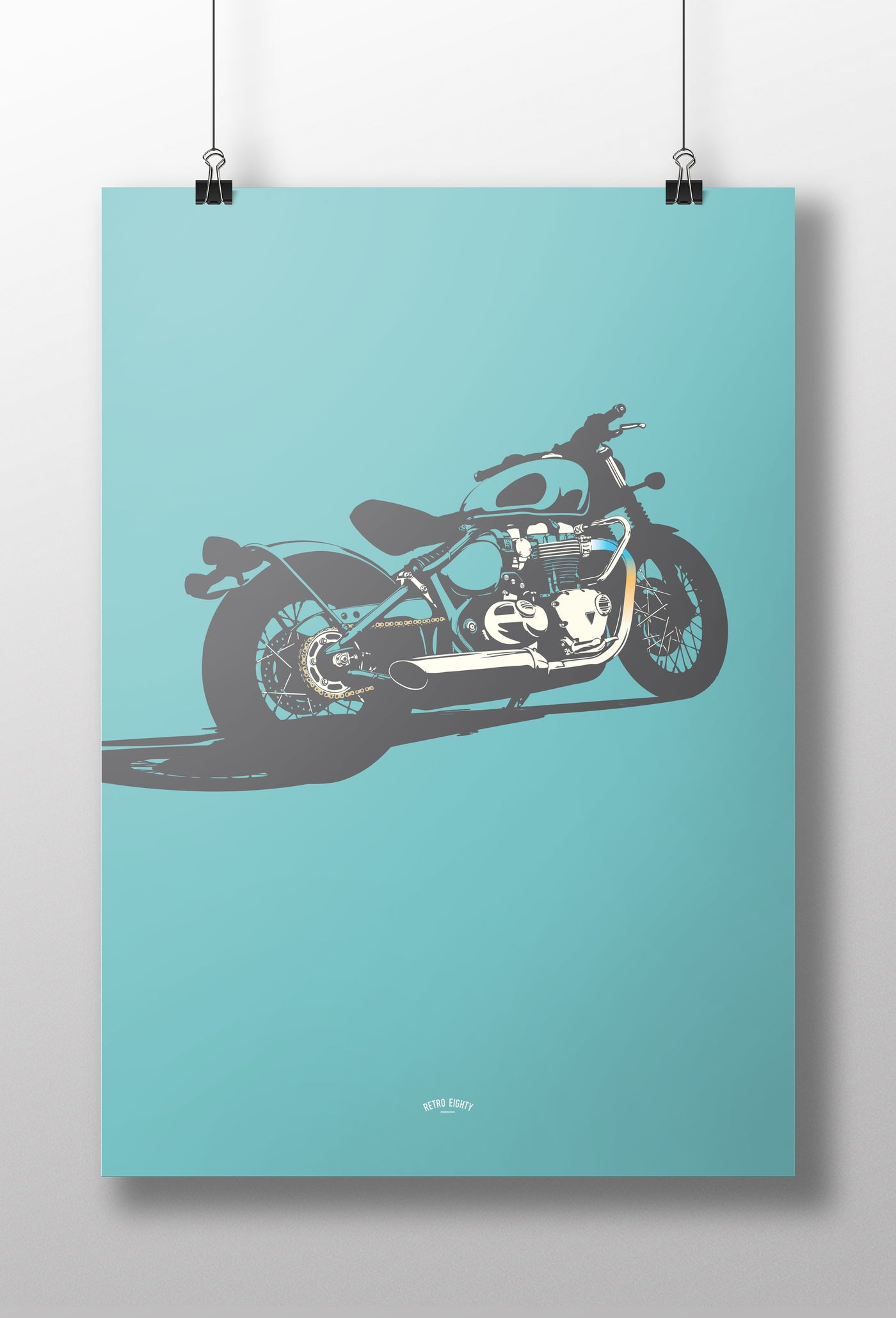 Bobber Motorcycle print