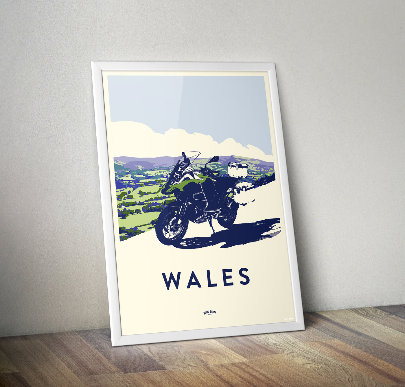 'Wales' Adventure Bike print